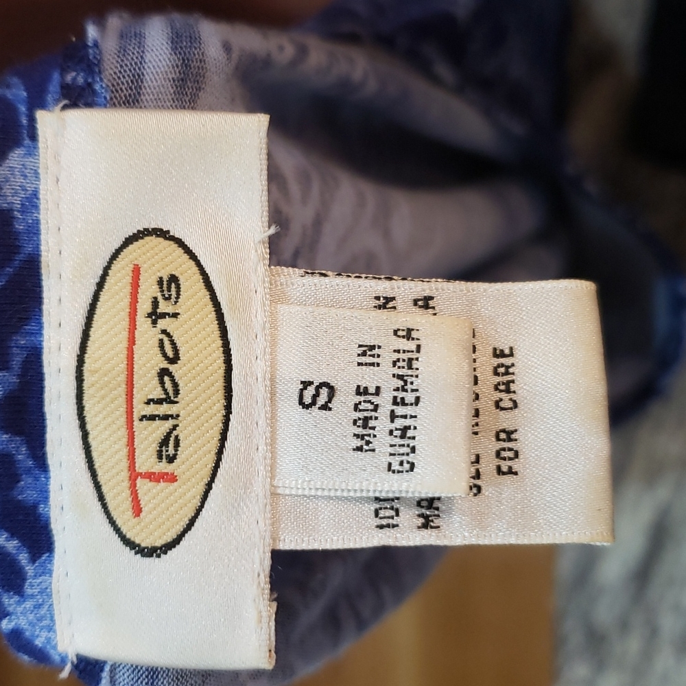 Talbots blue blouse - Picture 3 of 4